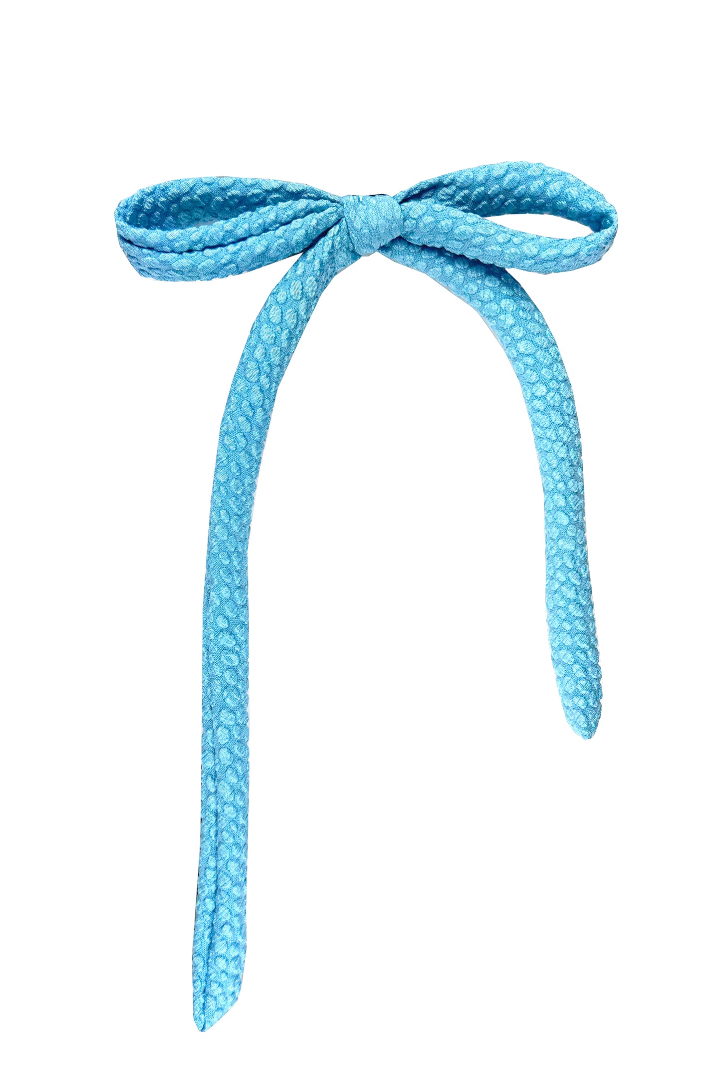 Flou Bubble Jacquard Floppy Bow Hair Barrette