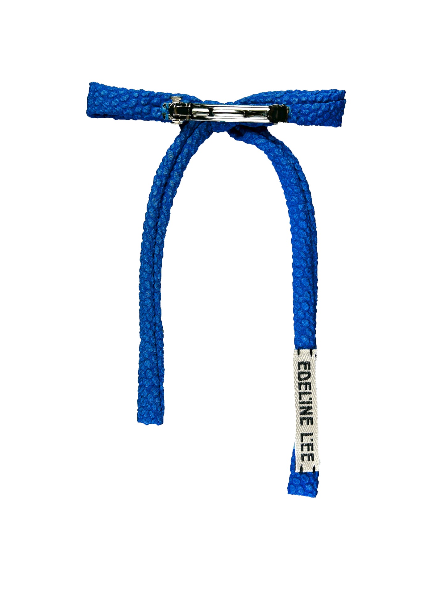Flou Bubble Jacquard Floppy Bow Hair Barrette
