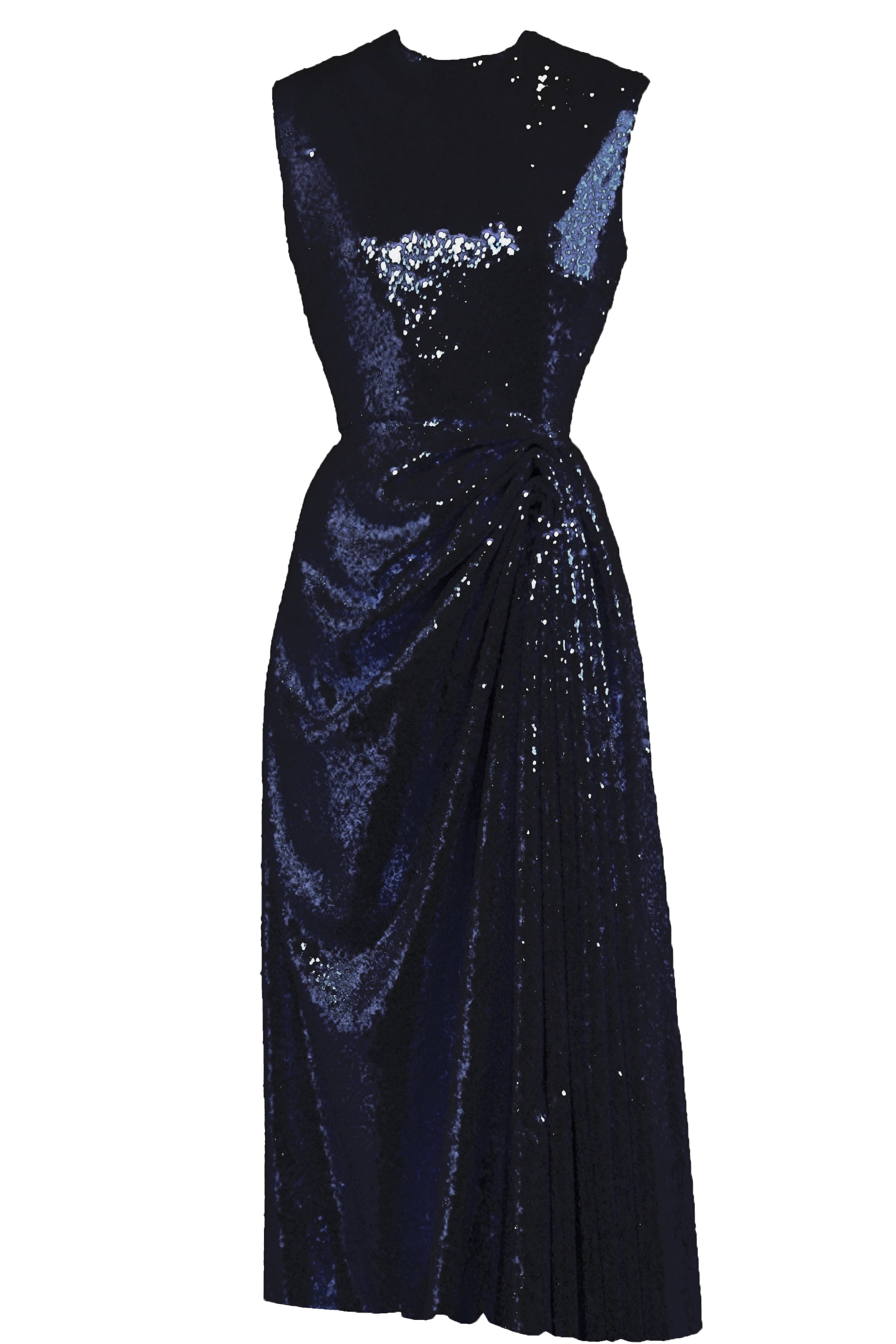 Edeline Lee - Nymph Dress Navy Sequin Cluster Net EDELINE LEE Edeline Lee - Nymph Dress Navy Sequin Cluster Net EDELINE LEE
