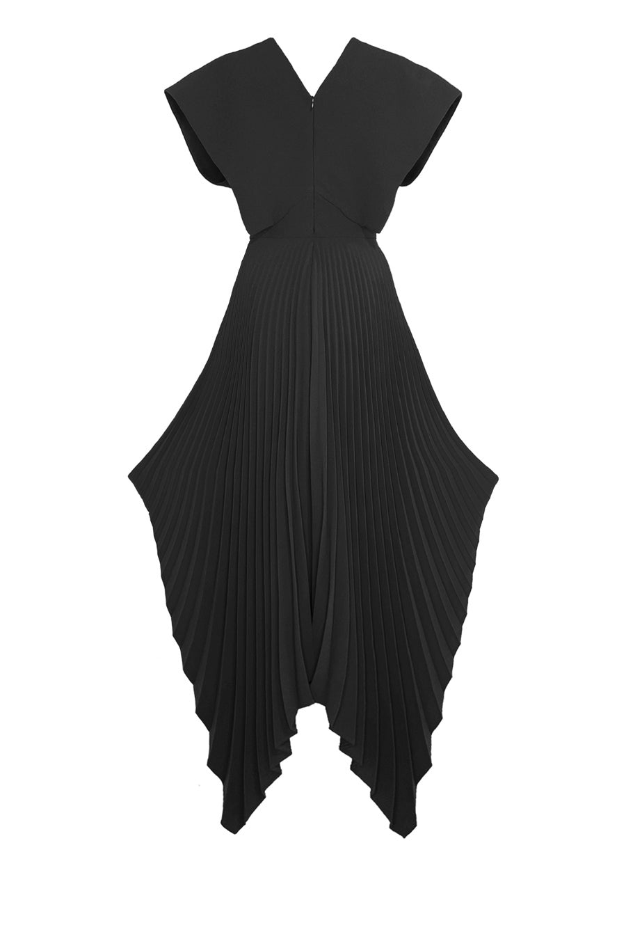Edeline Lee - Pleat Dress Black Heavy Crepe EDELINE LEE Edeline Lee - Pleat Dress Black Heavy Crepe EDELINE LEE