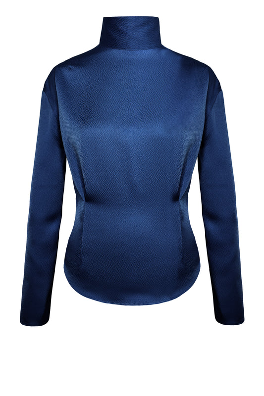 High Neck Sleeve Blouse