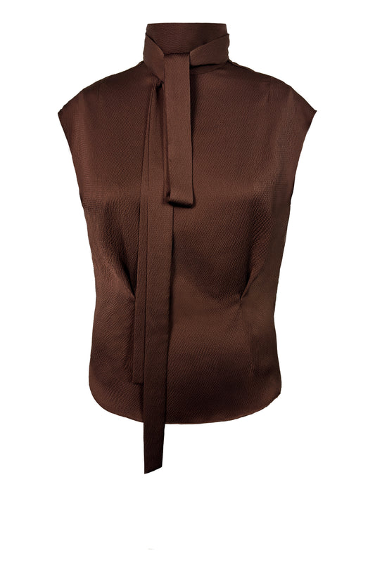 Ribbon Neck Blouse
