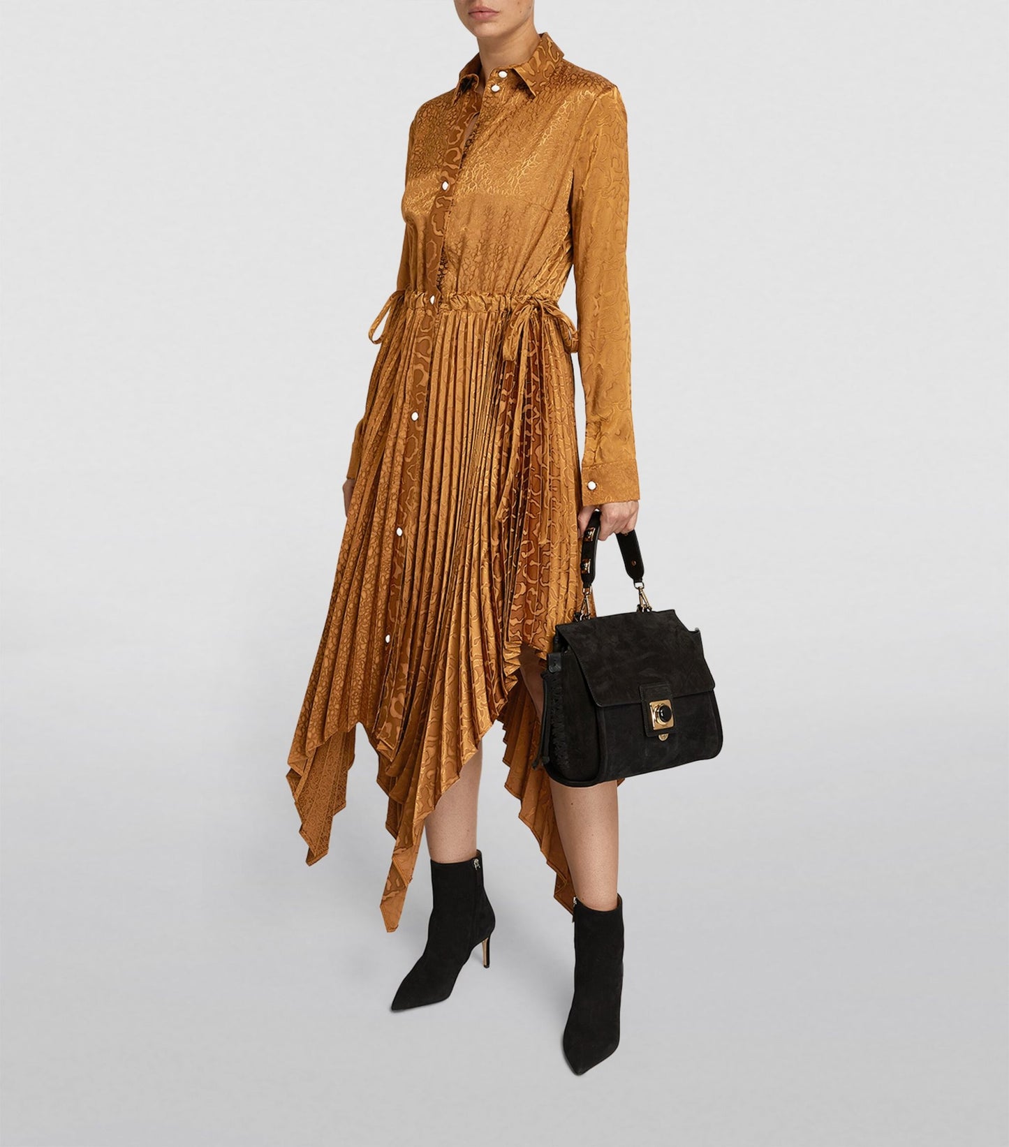 Pleat Shirtdress